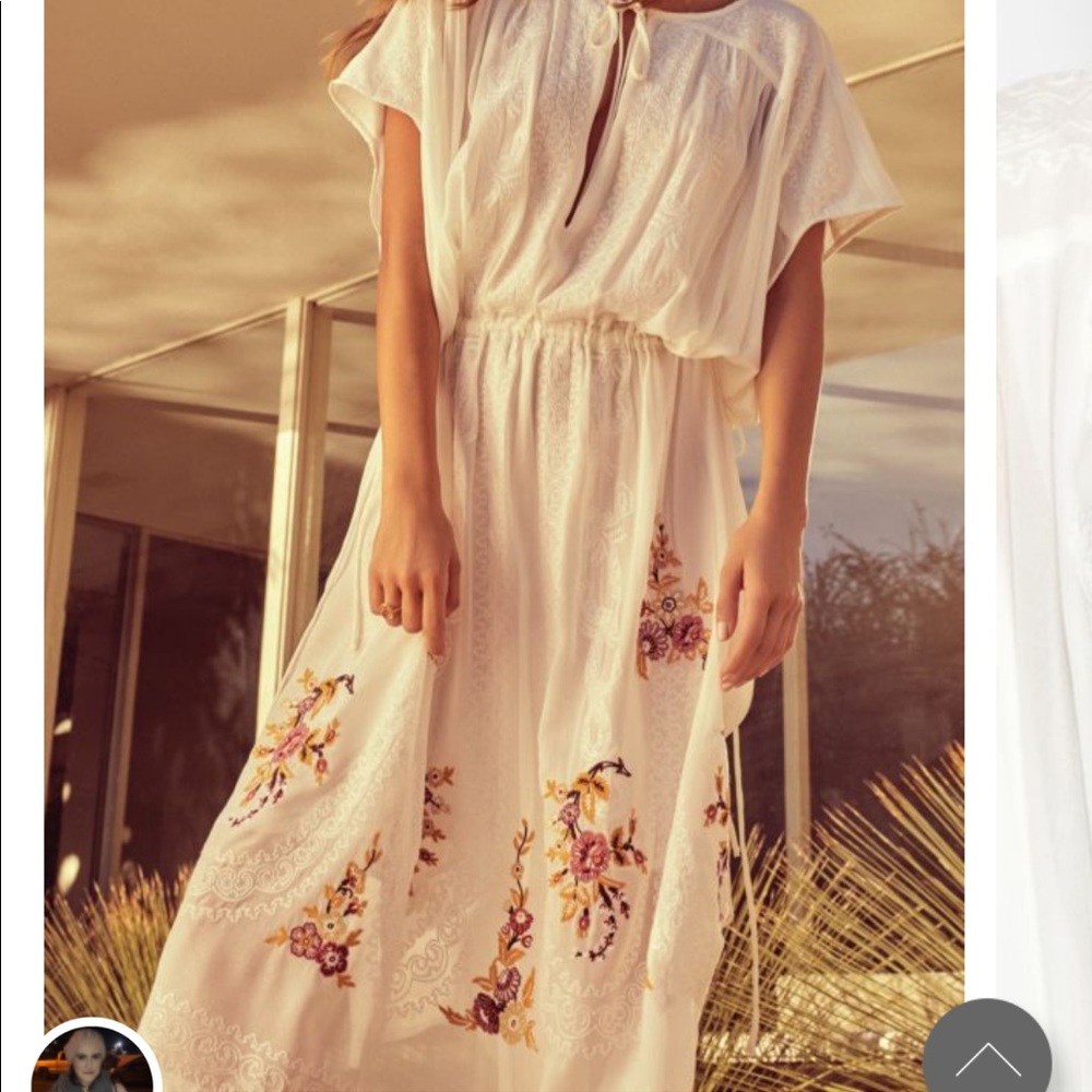 Johnny was flora kaftan dress small new bohemian